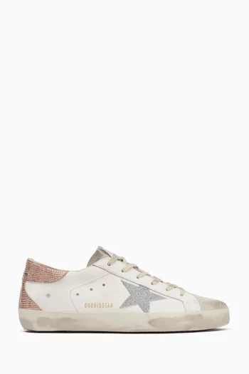 Super-Star Swarovski-embellished Sneakers in Leather