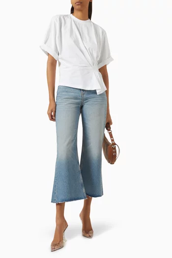 Victoria Cropped Wide-leg Jeans