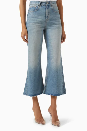 Victoria Cropped Wide-leg Jeans