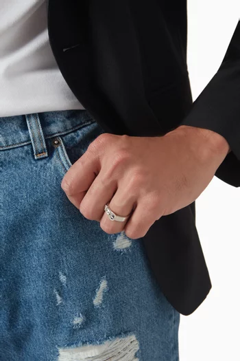 Buckle Ring in Sterling Silver