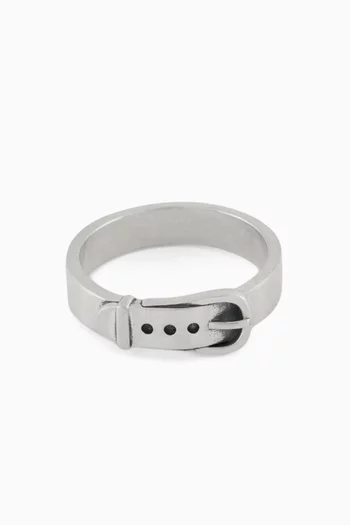 Buckle Ring in Sterling Silver