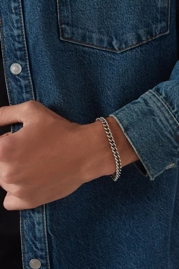 Padlock Bracelet in Sterling Silver