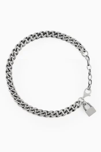 Padlock Bracelet in Sterling Silver