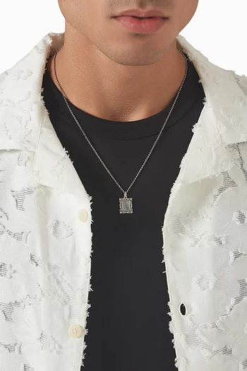 Frame Necklace in Sterling Silver