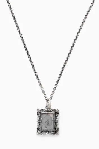 Frame Necklace in Sterling Silver