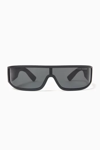 Angle Look Rectangle Sunglasses