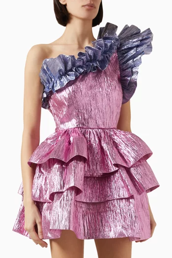 Baltic Frill One-shoulder Dress