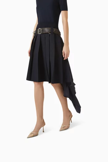 Decollete Slingback 75 Pumps in Mesh & Leather