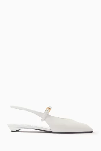 Slingback Ballet Flats in Patent Leather