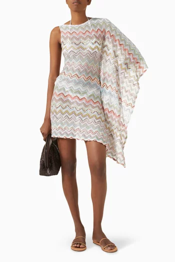 Zigzag Cover-up Mini Dress