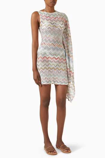 Zigzag Cover-up Mini Dress