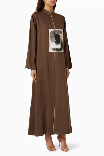 Printed Abaya in Viscose