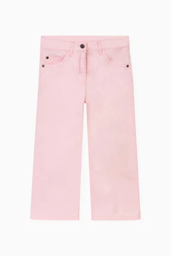 Straight-leg Pants in Cotton