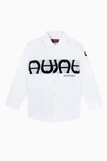 Logo-print Shirt in Cotton
