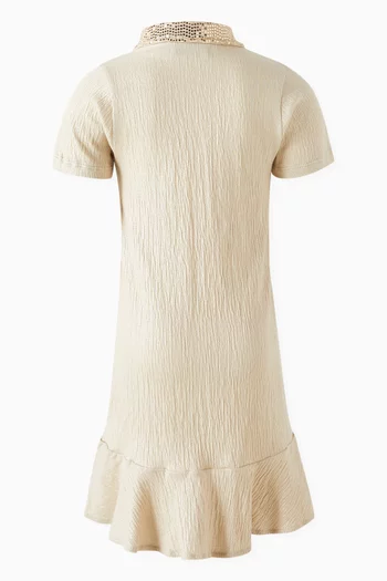 Sequin-embellished Shirt Dress