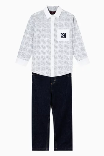 Monogram Shirt in Cotton