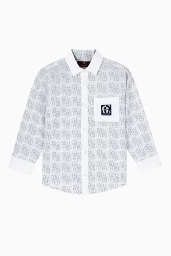 Monogram Shirt in Cotton