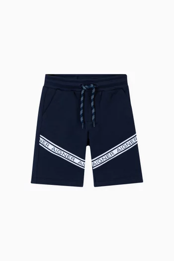 Logo Graphic Bermuda Shorts in Cotton