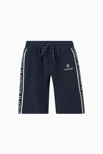 Logo Graphic Bermuda Shorts in Cotton