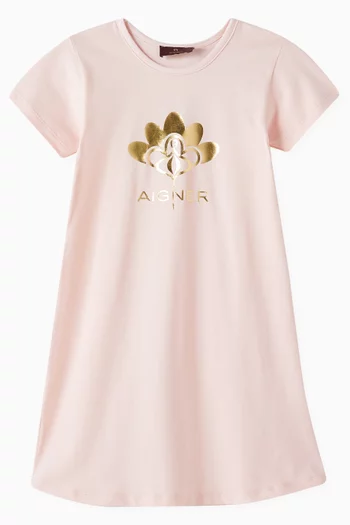 Night Gown in Cotton-jersey