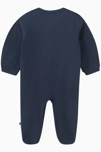Logo Print Onesie in Cotton