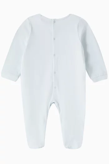 Logo-print Sleepsuit in Cotton