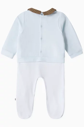 Two-tone Graphic Pyjama in Cotton