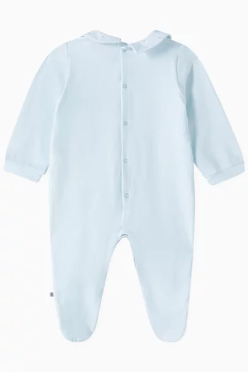 Collared Sleepsuit in Cotton