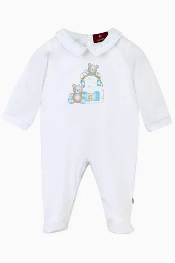 Collared Onesie in Cotton