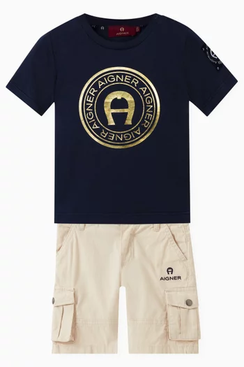 Logo Graphic T-shirt in Cotton