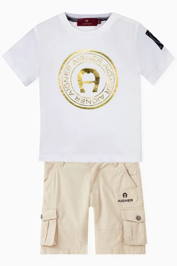 Logo Graphic T-shirt in Cotton