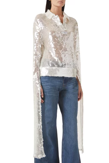 Sequin-embellished Top