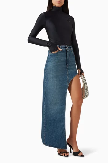 Fitted High-neck Top