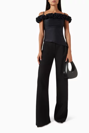 Ruffle Top in Nylon Blend