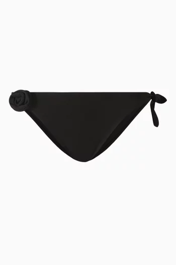 Flower Bikini Briefs in Stretch Nylon