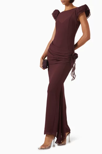 Florentine Maxi Dress in Georgette