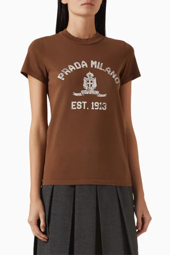 Logo T-shirt in Cotton Jersey