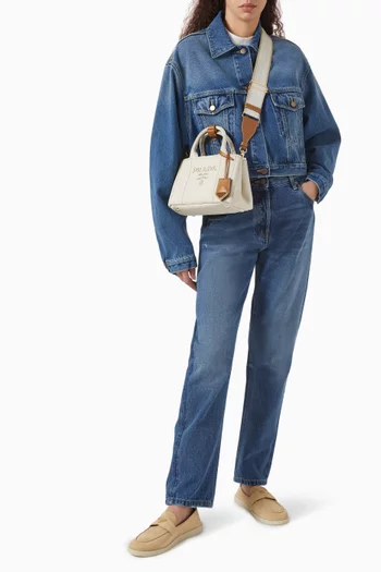 Relaxed Straight-leg Jeans in Cotton-denim