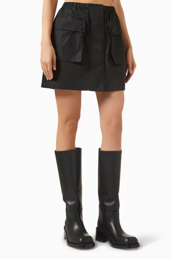 Cargo Mini Skirt in Re-Nylon