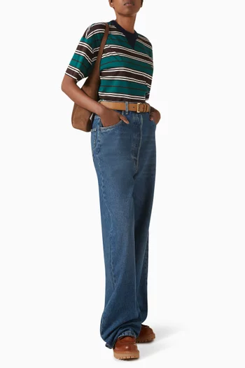 Striped T-shirt in Cotton