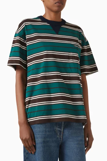 Striped T-shirt in Cotton
