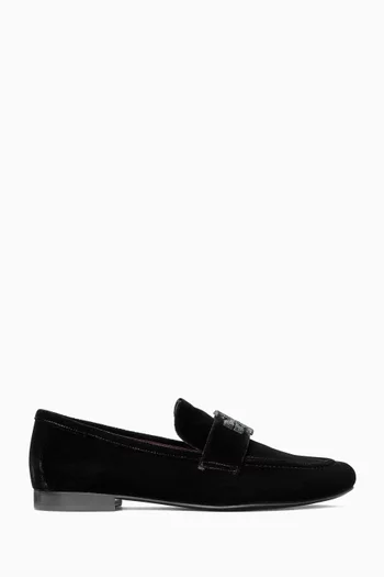 Eleanor Pavé Loafers in Velvet