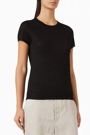 Knit Sweater in Lamé