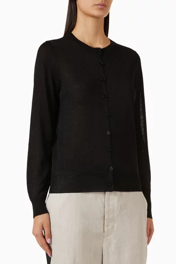 Knit Cardigan in Lamé