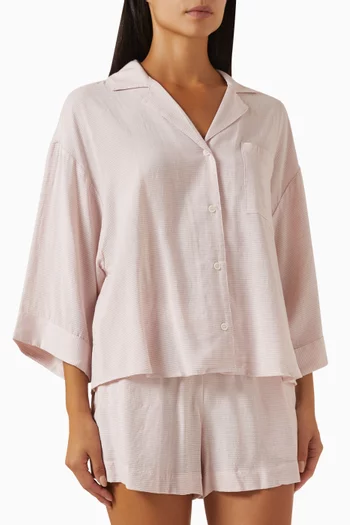 Nautico Short Pyjama Set in ECOVERO™ Viscose & Cotton