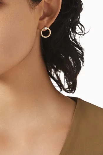 The Prince Diamond Earrings in 14kt Yellow Gold