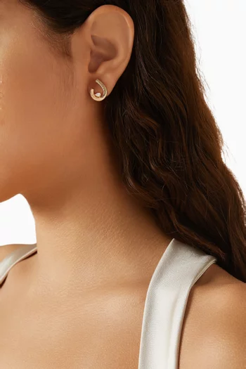 Bowie Diamond Earrings in 14kt Yellow Gold