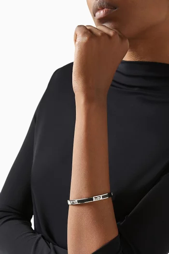 Signature Horse & Carriage Cut-out Bangle in Metal