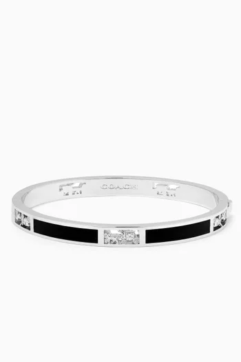 Signature Horse & Carriage Cut-out Bangle in Metal