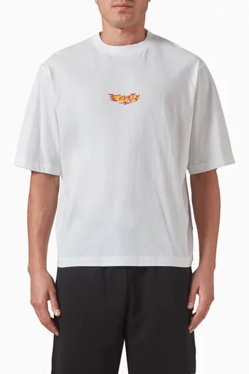 County Flame Boxy T-shirt in Cotton
